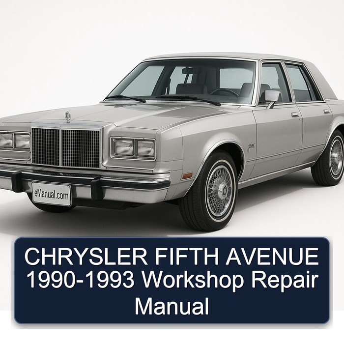 CHRYSLER FIFTH AVENUE 1990-1993 Workshop Repair Manual