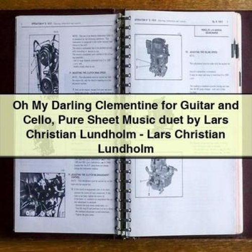 Oh My Darling Clementine for Guitar and Cello Pure Sheet Music Duet by Lars Christian Lundholm - Lars Christian Lundholm PDF Download