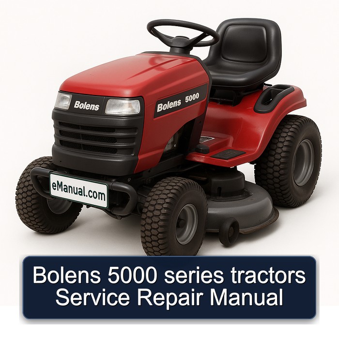 Manual de Servicio y Reparación para Tractores Bolens Serie 5000