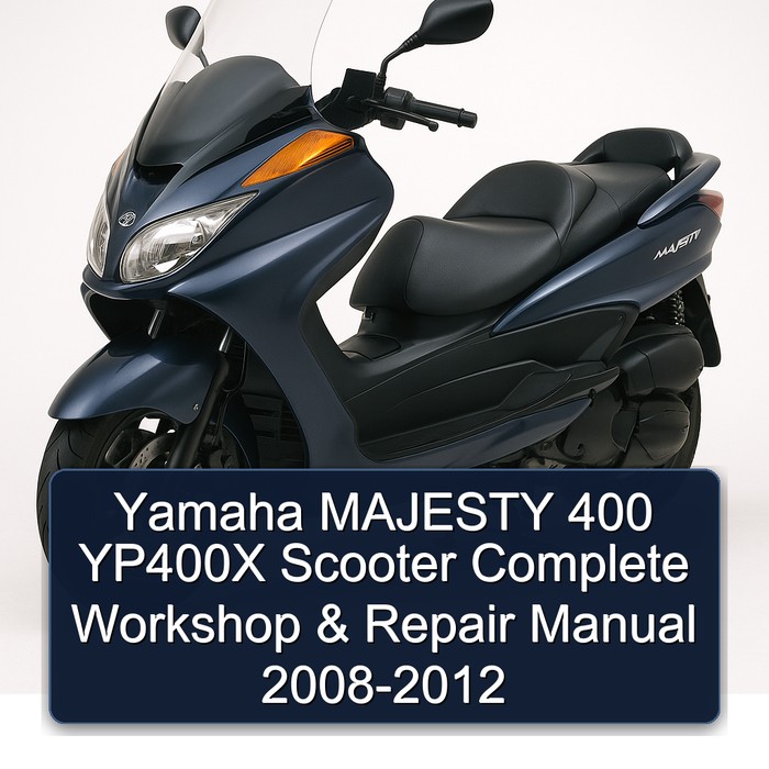 Yamaha MAJESTY 400 YP400X Scooter Complete Workshop & Repair Manual 2008-2012 