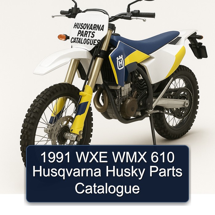1991 WXE WMX 610 Husqvarna Husky Parts Catalogue