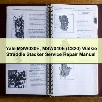 Yale MSW030E MSW040E (C820) Walkie Straddle Stacker Workshop Service Repair Manual PDF Download