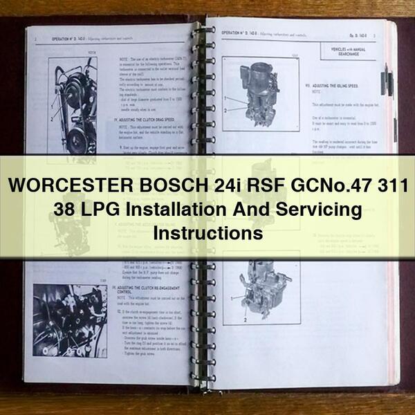 Instrucciones de Instalación y Servicio Caldera Worcester Bosch 24i RSF GC