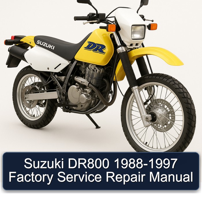Suzuki DR800 1988-1997 Factory Manual de servicio y reparación