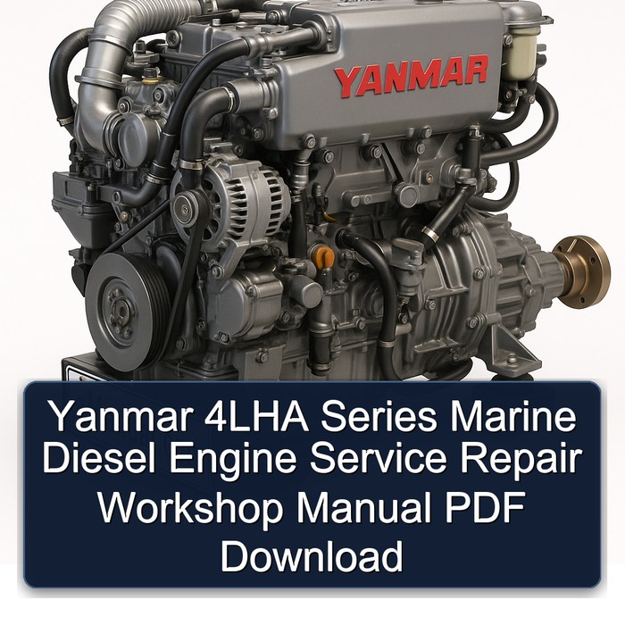 Yanmar 4LHA Series Marine Diesel Engine Service Repair Workshop Manual PDF Download