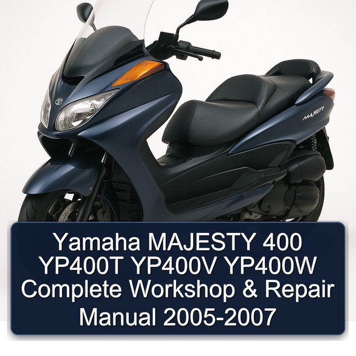 Yamaha MAJESTY 400 YP400T YP400V YP400W Complete Workshop & Repair Manual 2005-2007 