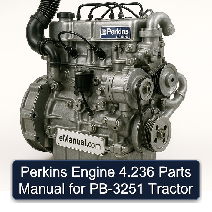 Perkins Motor 4.236 Teilehandbuch für PB-3251 Traktor