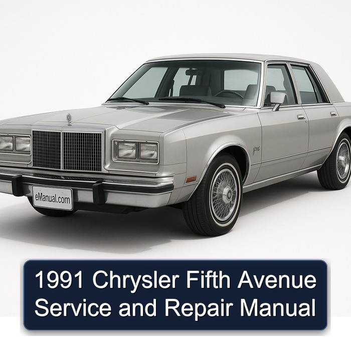 1991 Chrysler Fifth Avenue Manual de servicio y reparación