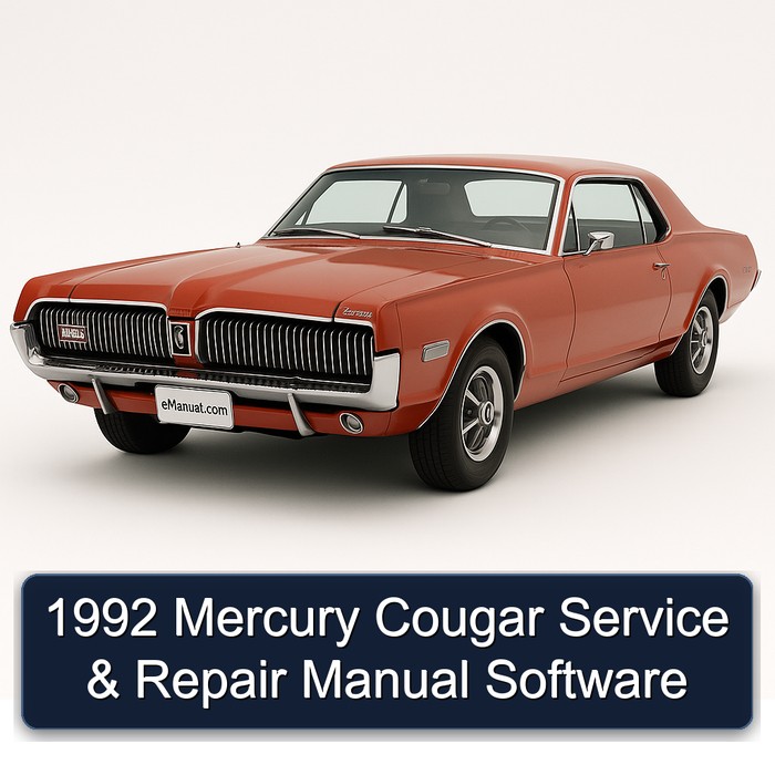 1992 Mercury Cougar Manual de servicio y reparación Software