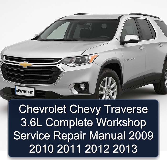 Chevrolet Chevy Traverse 3.6L Complete Workshop Service Repair Manual 2009 2010 2011 2012 2013