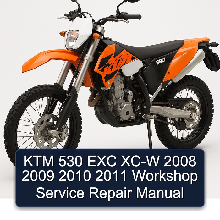 KTM 530 EXC XC-W 2008 2009 2010 2011 Workshop Manual de servicio y reparación
