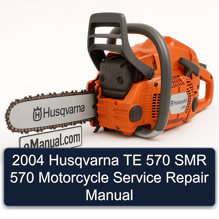 2004 Husqvarna TE 570 SMR 570 Motorcycle Manual de servicio y reparación