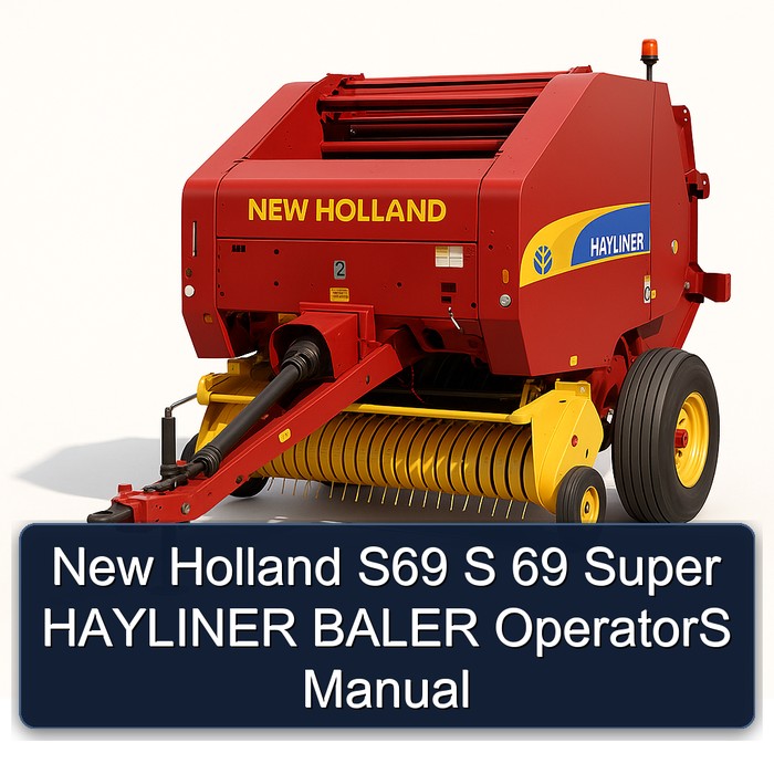 New Holland S69 S 69 Super HAYLINER BALER OperatorS Manual