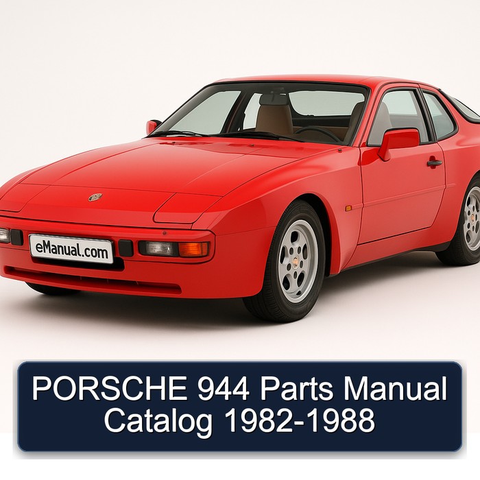 PORSCHE 944 Parts Manual Catalog 1982-1988