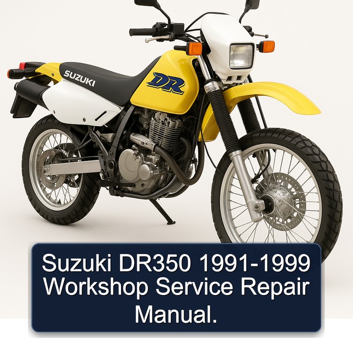Suzuki DR350 1991-1999 Workshop Manual de servicio y reparación.