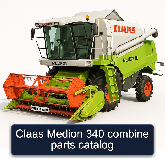 Claas Medion 340 combine parts catalog