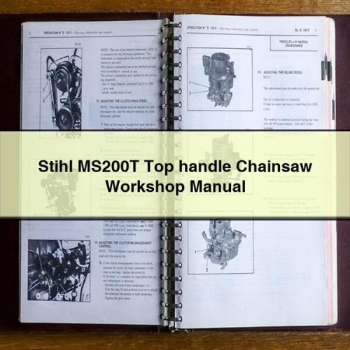 Manual de Taller Motosierra Stihl MS200T (Mango Superior) PDF
