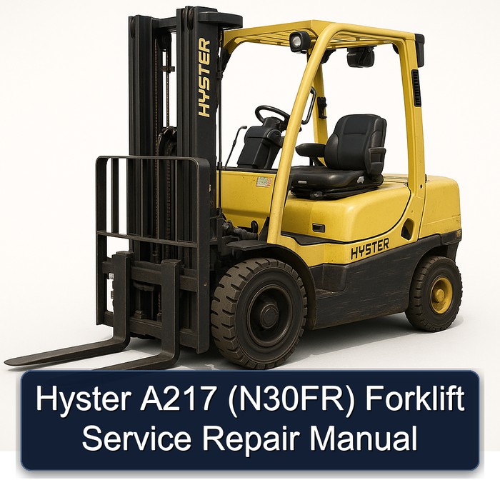 Hyster A217 (N30FR) Gabelstapler Service- und Reparaturhandbuch
