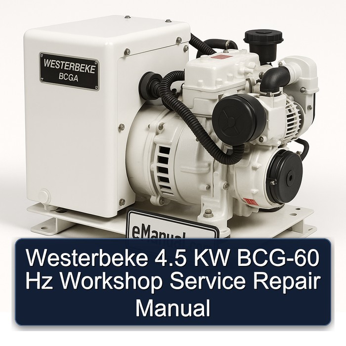Westerbeke 4.5 KW BCG-60 Hz Workshop Service Repair Manual