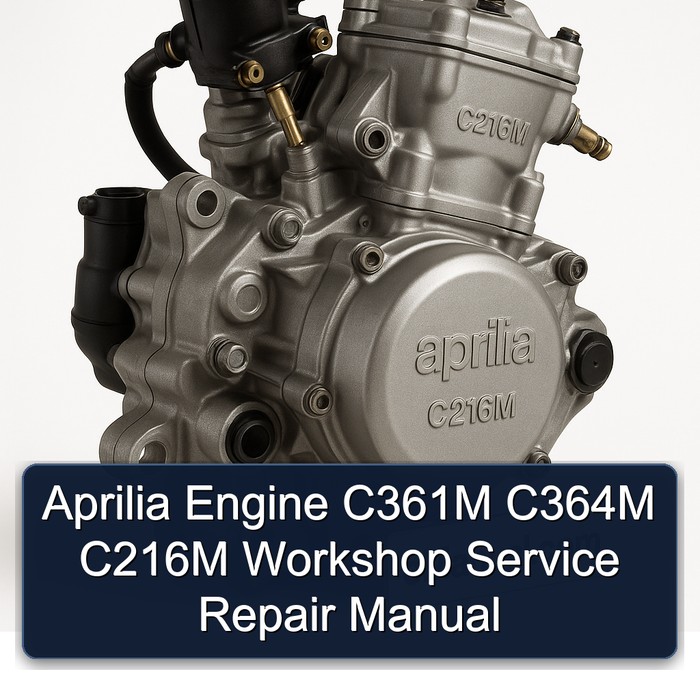 Aprilia Engine C361M C364M C216M Workshop Manual de servicio y reparación