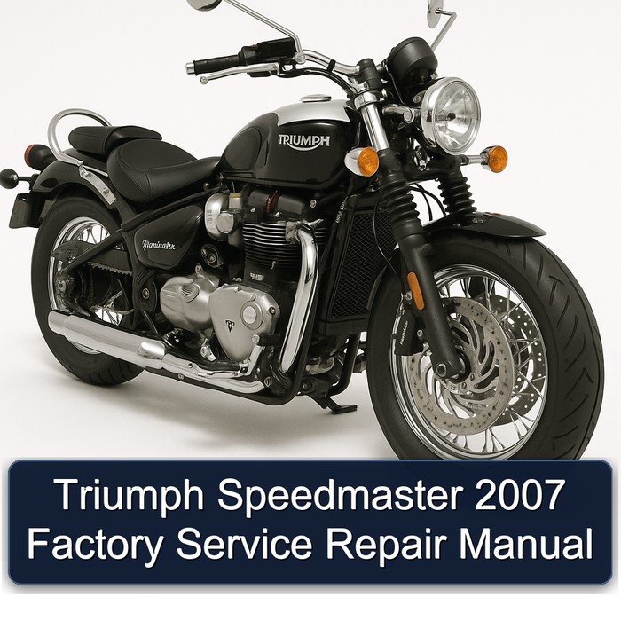 Triumph Speedmaster 2007 Factory Manual de servicio y reparación