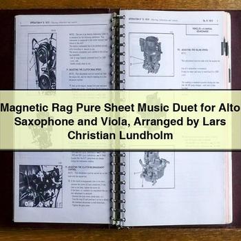 Magnetic Rag Pure Sheet Music Duet for Alto Saxophone and Viola Arranged by Lars Christian Lundholm PDF Download