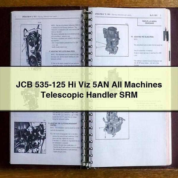 JCB 535-125 Hi Viz 5AN All Machines Telescopic Handler SRM