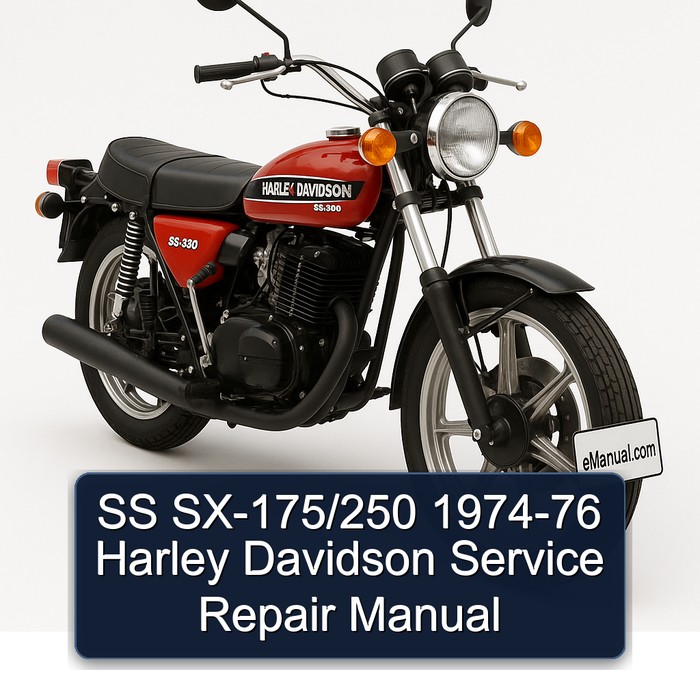 SS SX-175/250 1974-76 Harley Davidson Manual de servicio y reparación