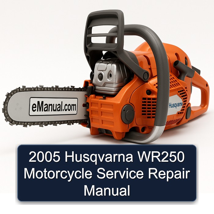 2005 Husqvarna WR250 Motorcycle Manual de servicio y reparación