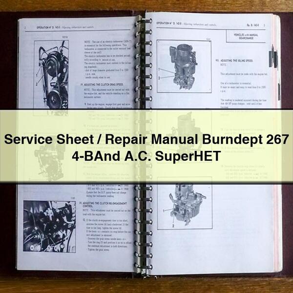 Service Sheet/Repair Manual Burndept 267 4-BAnd A.C. SuperHET