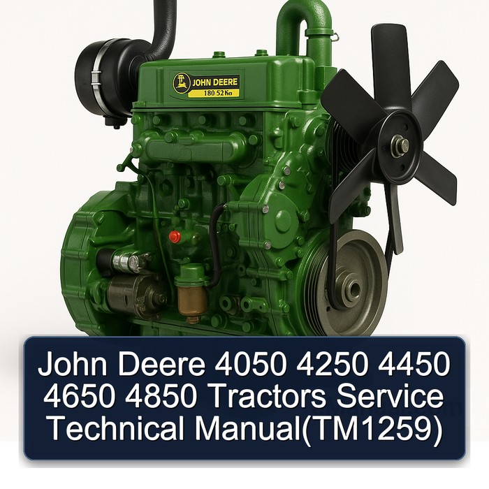 John Deere 4050 4250 4450 4650 4850 Tractors Service Technical Manual(TM1259)