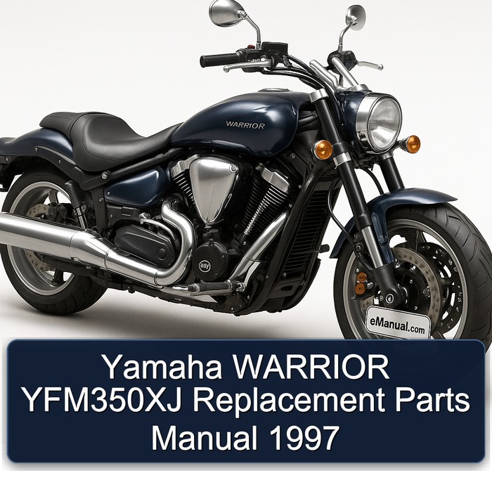 Yamaha WARRIOR YFM350XJ Replacement Parts Manual 1997 
