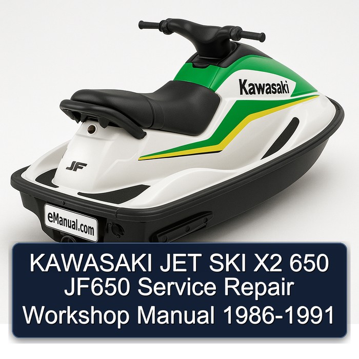 KAWASAKI JET SKI X2 650 JF650 Service Repair Workshop Manual 1986-1991