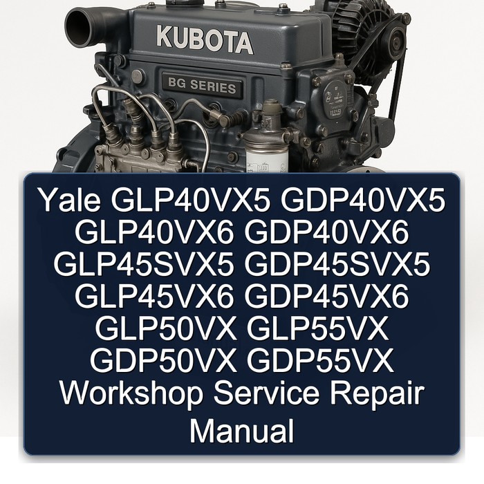 Yale (H813) GLP40VX5 GDP40VX5 GLP40VX6 GDP40VX6 GLP45SVX5 GDP45SVX5 GLP45VX6 GDP45VX6 GLP50VX GLP55VX GDP50VX GDP55VX Workshop Manual de servicio y reparación