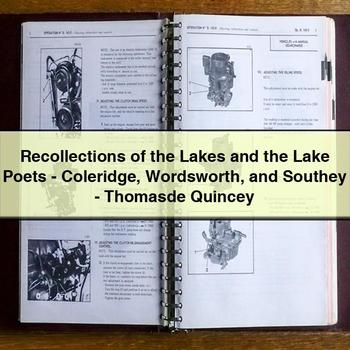 Recollections of the Lakes and the Lake Poets-Coleridge Wordsworth and Southey-Thomasde Quincey PDF Download
