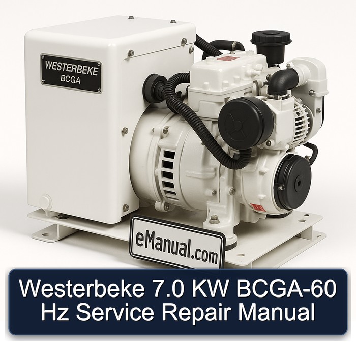 Westerbeke 7.0 KW BCGA-60 Hz Service Repair Manual