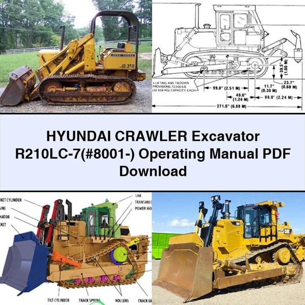 Hyundai Crawler Excavator R210LC-7(#8001-) Operating Manual 