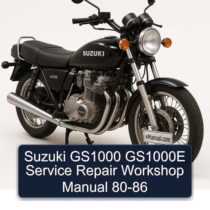 Suzuki GS1000 GS1000E Service Repair Workshop Manual 80-86