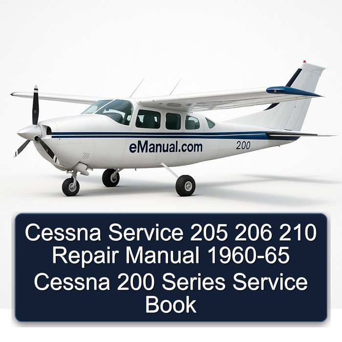 Cessna Service 205 206 210 Repair Manual 1960-65 Cessna 200 Series Service Book