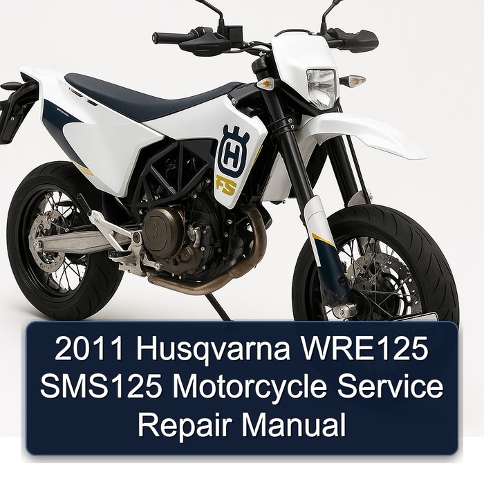 2011 Husqvarna WRE125 SMS125 Motorcycle Manual de servicio y reparación