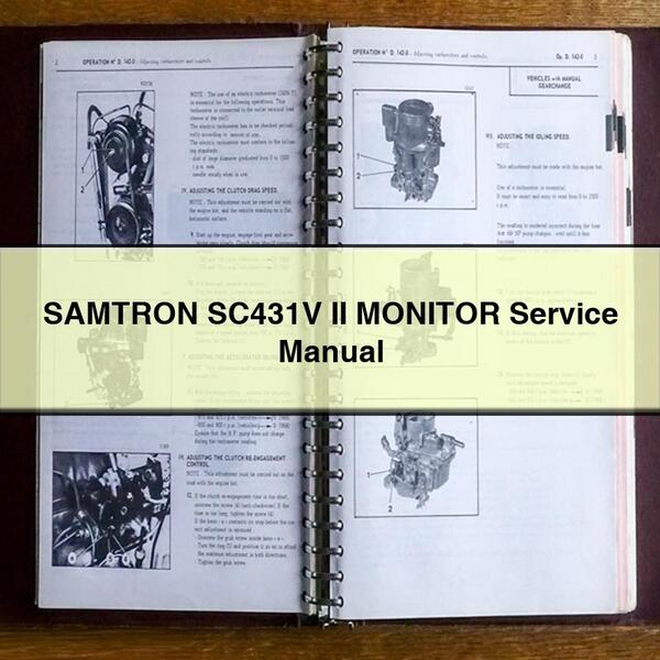 SAMTRON SC431V II MONITOR Service Repair Manual 