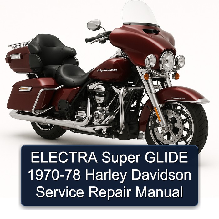 ELECTRA Super GLIDE 1970-78 Harley Davidson Manual de servicio y reparación