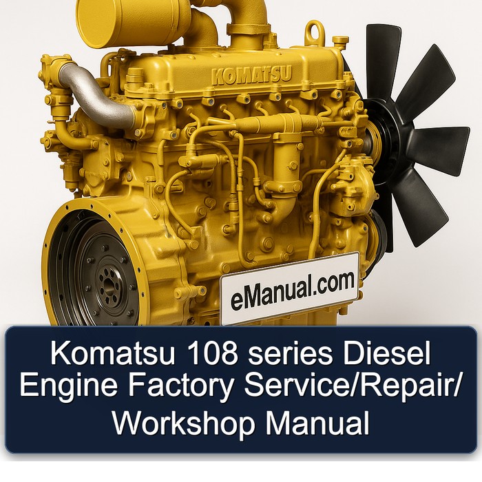 Manual de Servicio, Reparación y Taller para Motor Diesel Komatsu Serie 108