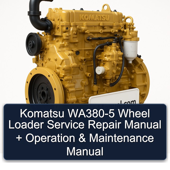 Komatsu WA380-5 Radlader: Service-, Reparatur- und Betriebshandbuch