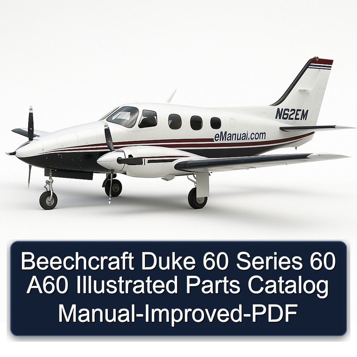 Beechcraft Duke 60 Series 60 A60 Illustrated Parts Catalog Manual-Improved-PDF