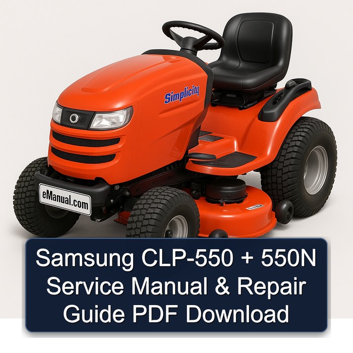 Samsung CLP-550 + 550N Service Manual & Repair Guide PDF Download