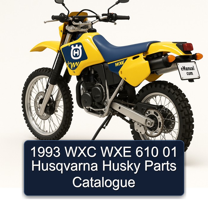 1993 WXC WXE 610 01 Husqvarna Husky Parts Catalogue