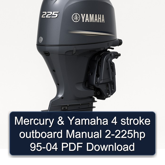 Mercury & Yamaha 4 stroke outboard Manual 2-225hp 95-04 PDF Download