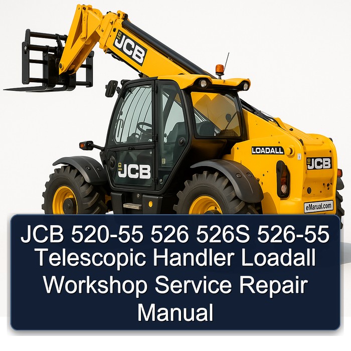 JCB 520-55 526 526S 526-55 Telescopic Handler Loadall Workshop Service Repair Manual