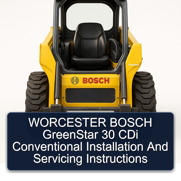 Instrucciones de Instalación y Servicio GreenStar 30 CDi Convencional Worcester Bosch